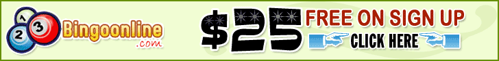 Get $25 Free at 123BingoOnline